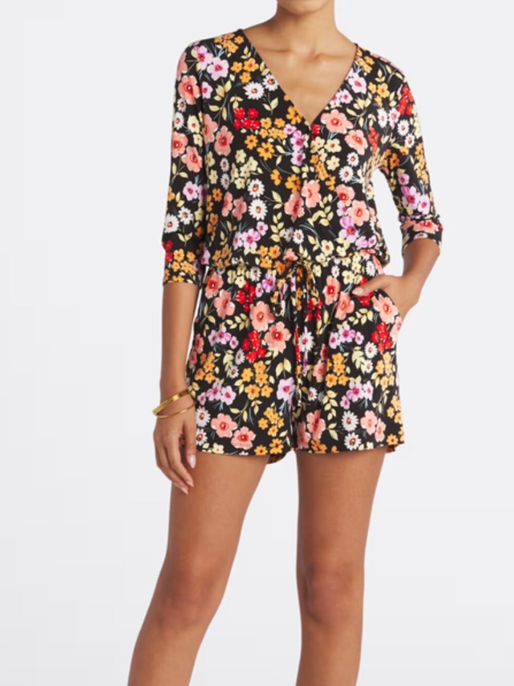 Floral Knit Romper Stitch Fix
